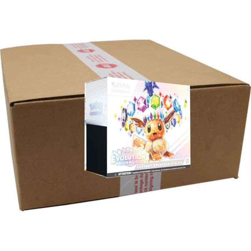 ev8.5 case etb – coffrets dresseur d’Élite Évolutions prismatiques