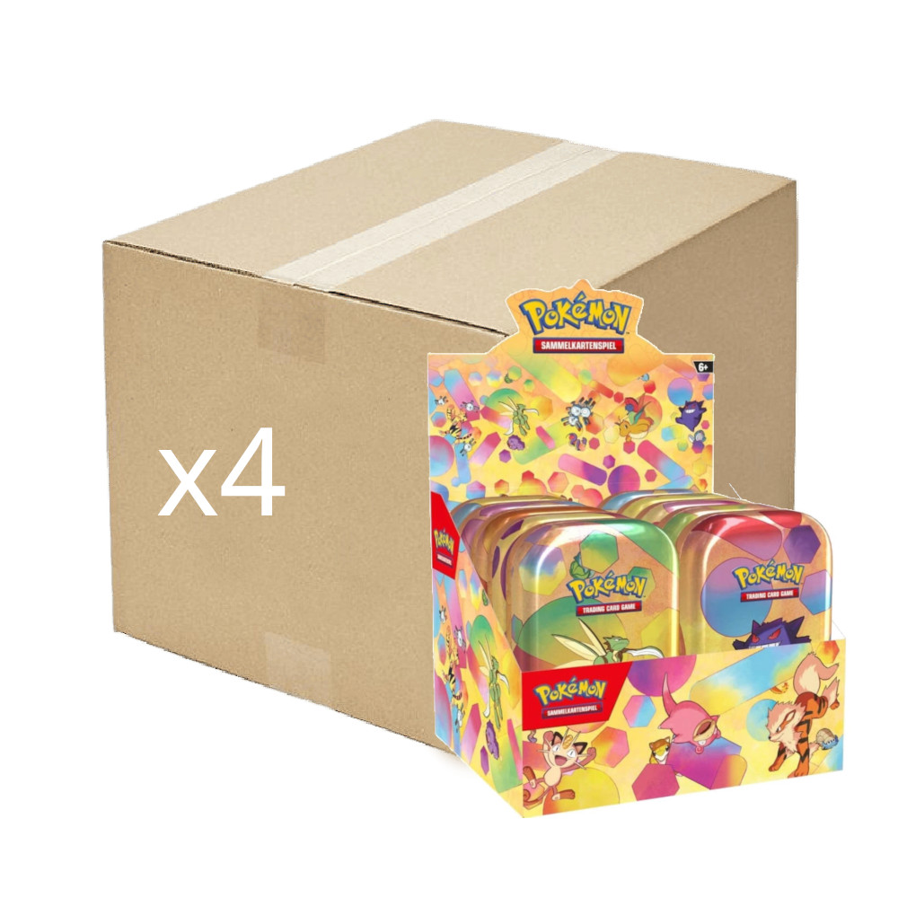 151 case mini tin – case de 4 displays de mini tins pokémon 151
